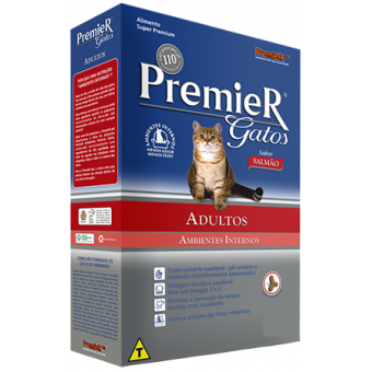 Premier Gatos Adultos Salmão - 1,5 kg